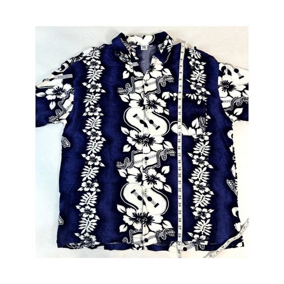 Koko Knot Hawaiian Shirt Purple Floral Rayon - Size XXL - Picture 2 of 7